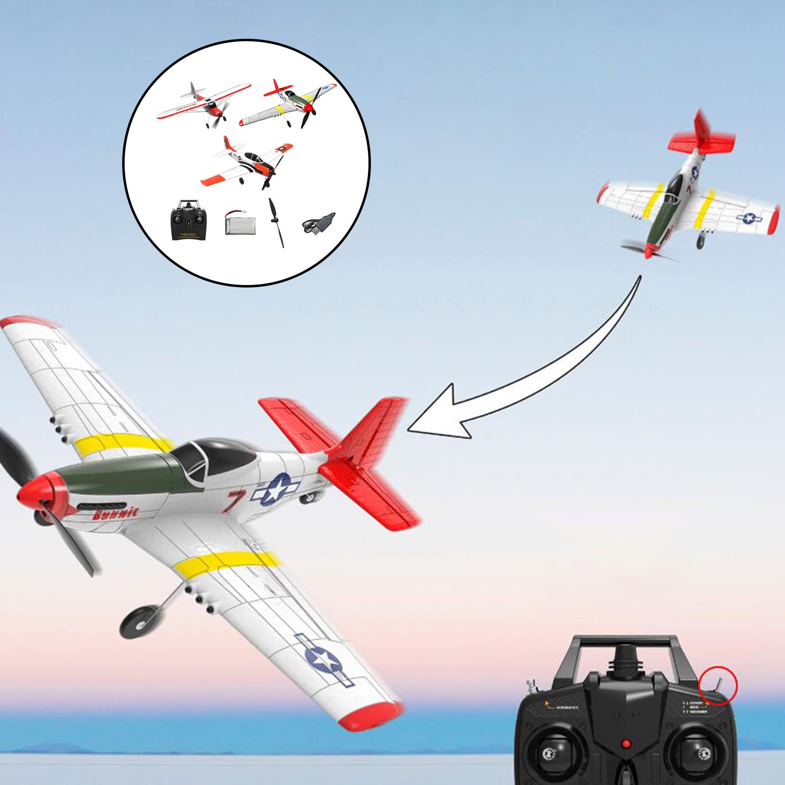 4 Channel RC Airplane 3.7V Model Toys Battery Powered Electric for Outdoor Kids Adults