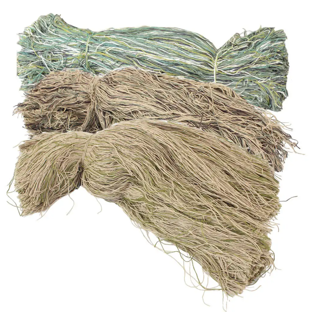 Ghillie Suit Thread to Build Your Own Ghillie Suit for Halloween Party Unisex Synthetic Ghillie Yarn Woodland for Hooded Jacket