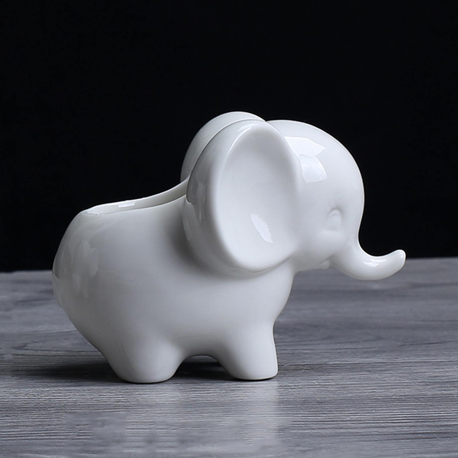 Lovely Succulent Pot Table Small Elephant Succulent Pot Plant Cactus Container Flowerpot Vase Drainage Hole Window Decor