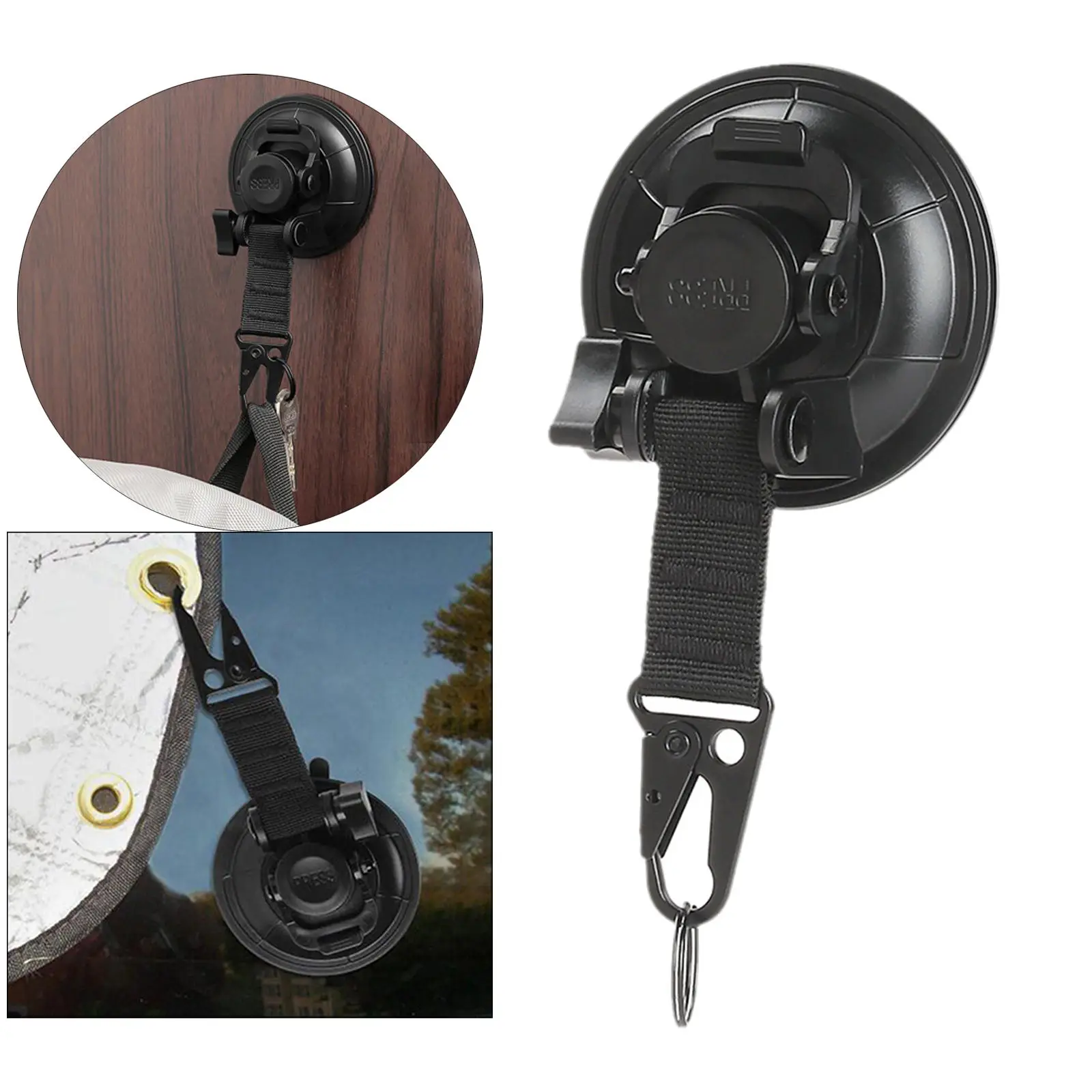 Heavy-duty Universal Suction Cup Anchor Attaches The Exterior Canopy of