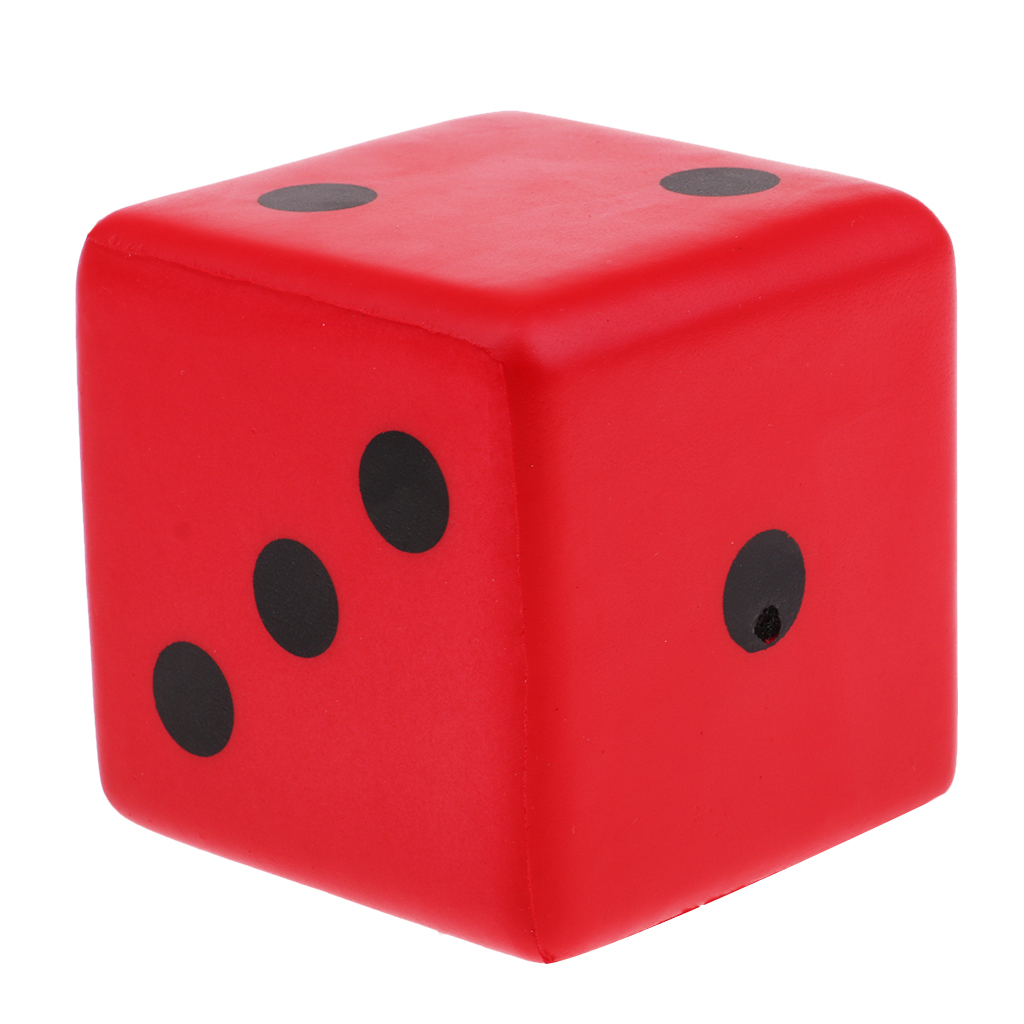 Sponge Dice Foam Dot Dice Playing Dice for Math Teaching Puzzle Toy 8cm