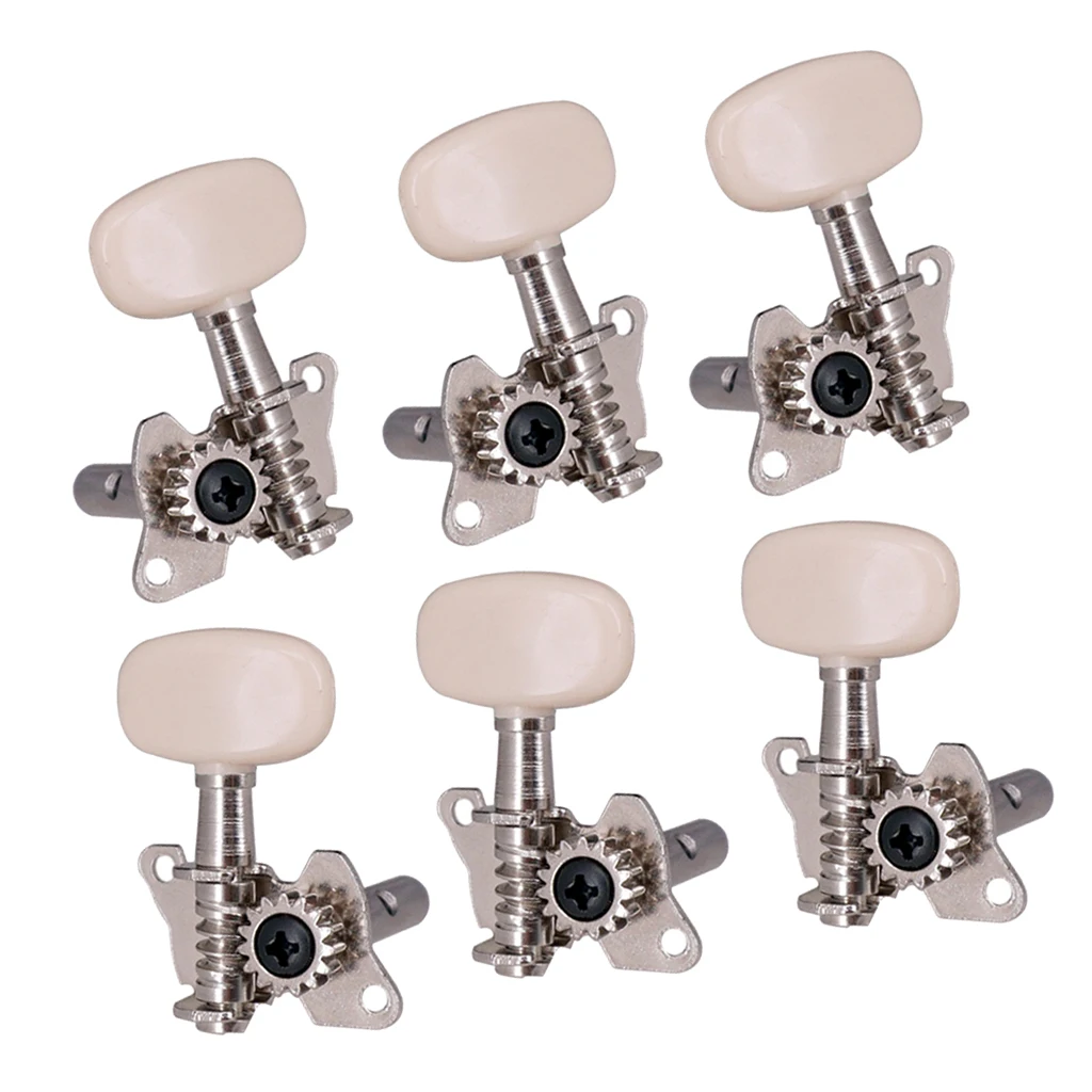 6pc Open Gear Acoustic Classical Guitar Tuning Pegs Tuners Machine Head 3L3R
