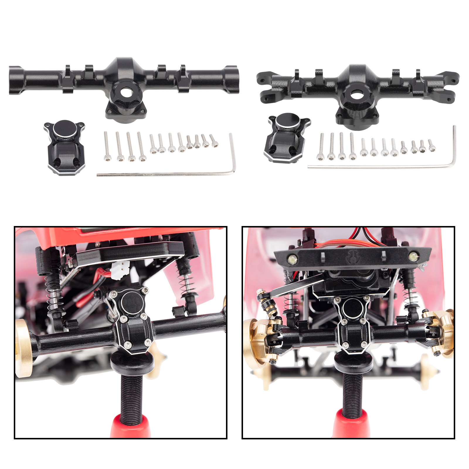 1/24 CNC RC Car Axle Howg Replacement Parts for Axial SCX2490081