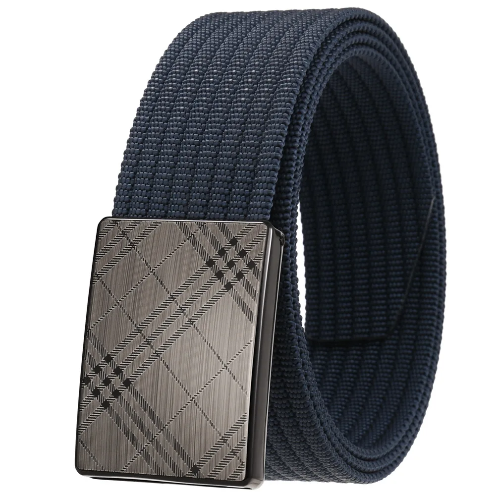 Men and Women belt Fashion Male Nylon Belt Outdoor Metal Automatic Buckle Canvas Belts Casual Pants Waist Belts LY138-24968-2 timberland belt