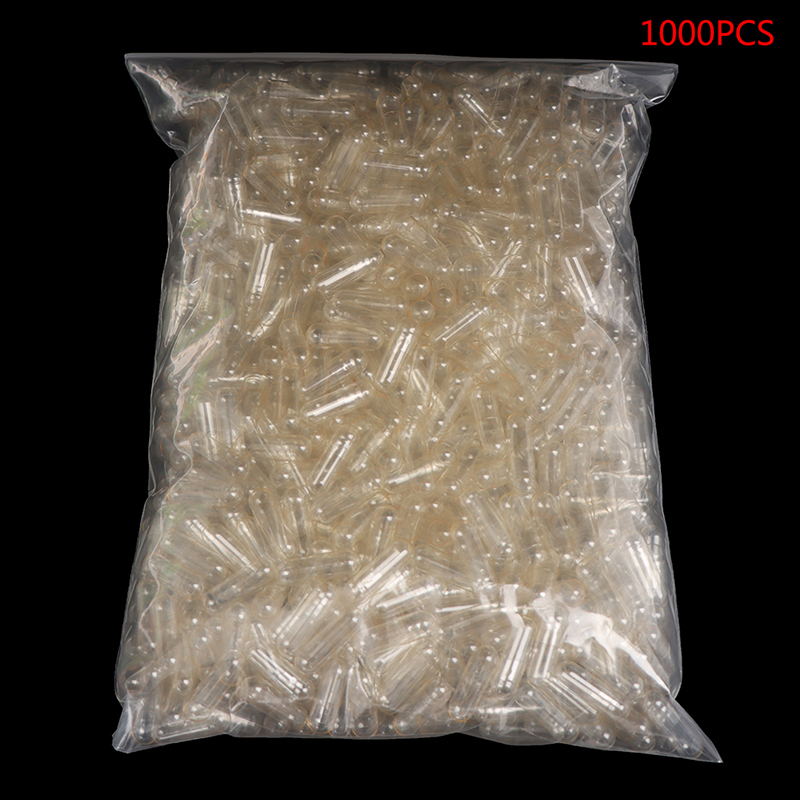 Best of 1000PCS Standard Size 0 # Empty Capsules Gelatin Clear Hollow Hard Transparent Reviews & Tips