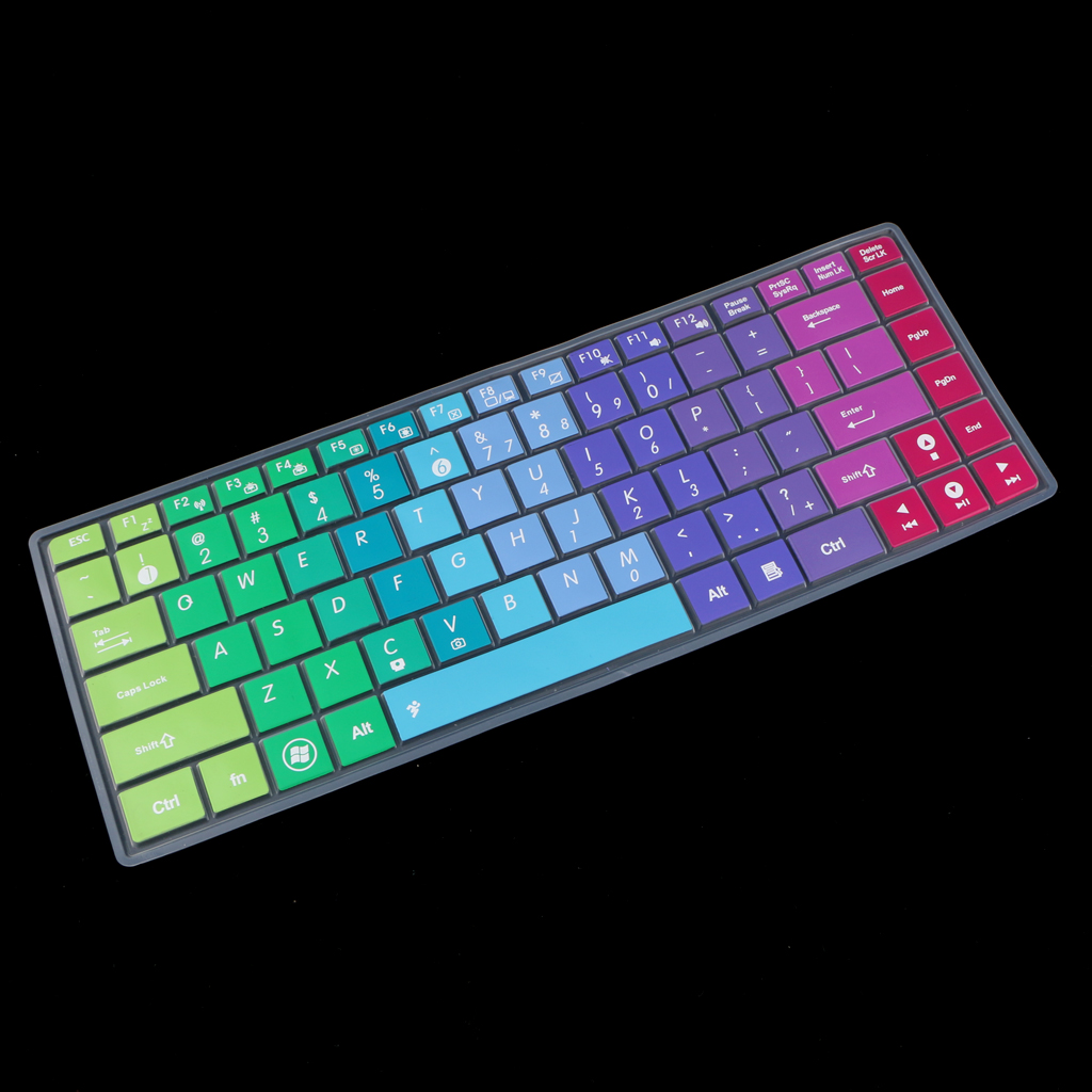 Waterproof Silicone Keyboard Protector SKin Cover for ASUS K40 P80 P81 Color