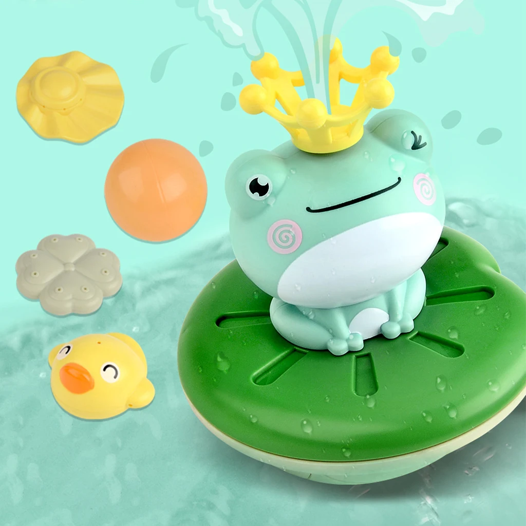 Electric Toddlers Baby Bath Toy Cute Animal Frog Sprinkler Water Games