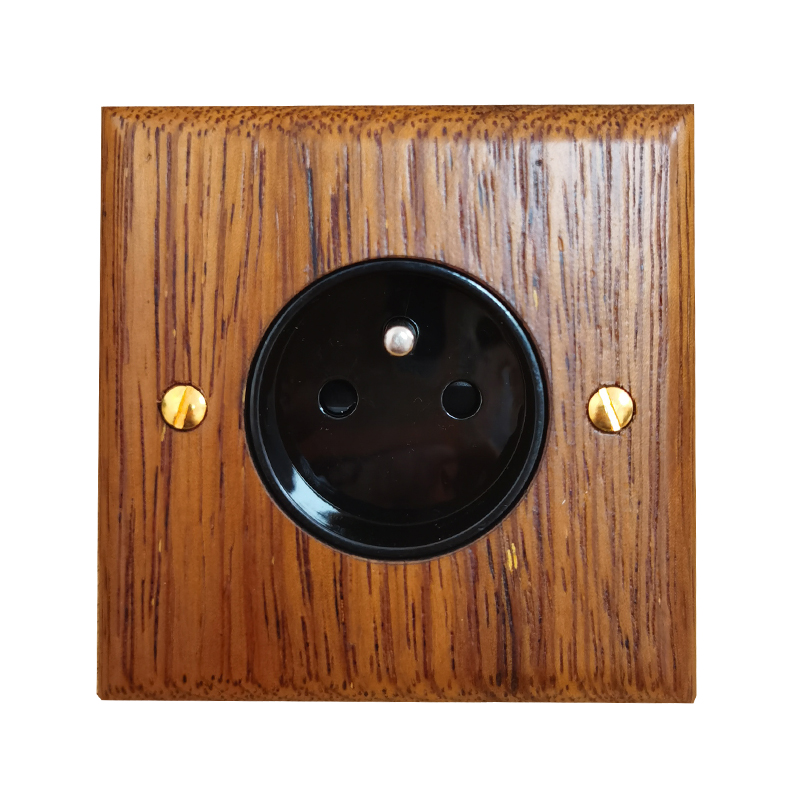 Interrupteur USB Bouton Plaqué Or Rétro - Bloc Prise Avec Bouton Marche/arrêt élégant Pour Table Ou Bureau