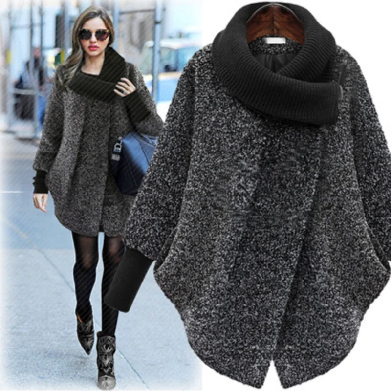 de lã casaco de inverno feminino estilo coreano