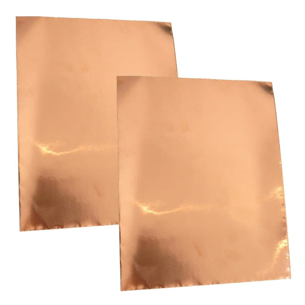 Electric Guitar Copper Foil Tape Self Adhesive EMI Shielding 30cm*20cm 2 Sheet Pack