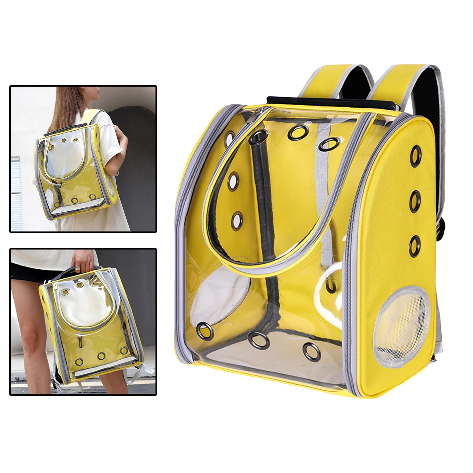 Cat Backpack Carrier Large Clear Pet Bubble Carry Bag Portable Ventilated Cats Dogs Carrier Outdoor Waterproof Capsule Bag