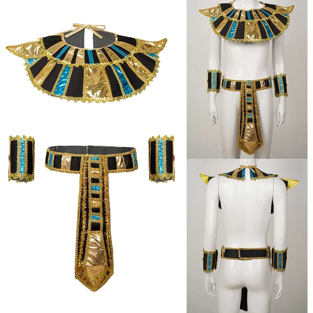 618 Drop By 3$ Egyptian Clothing Accessories Egyptian Belt Collar Wristband  Pharaoh Hat Women Men Classic Egypt Priest Costume - Cosplay Costumes -  AliExpress