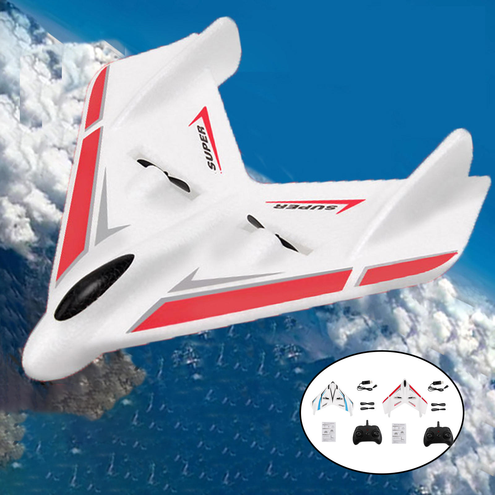 FX 601 RC Plane Remote Control Aircraft Foam Aircraft Model Beginner Kids Adults Airplane Foam Glider