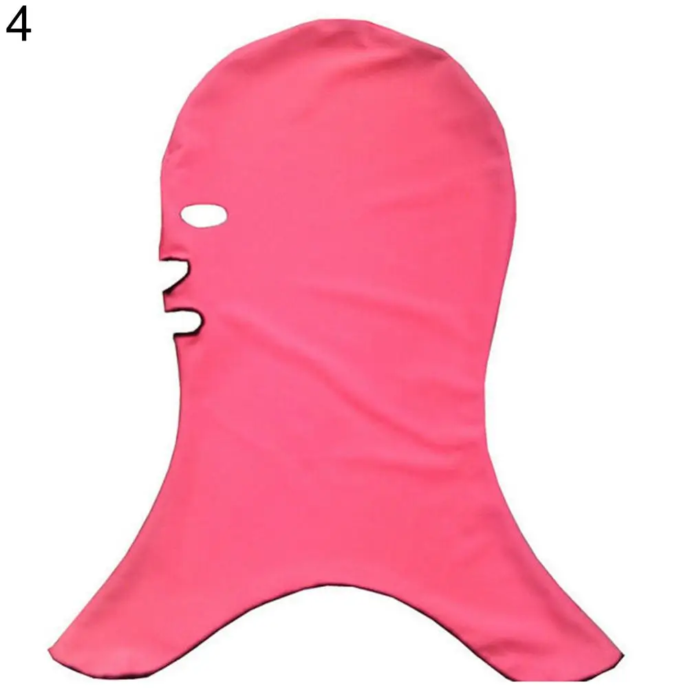 MRULIC Facekini Women Men Snorkeling Swim Cap Print Funny Head Cover UP UV Protection Mask Face Protection Sunblock Mask 