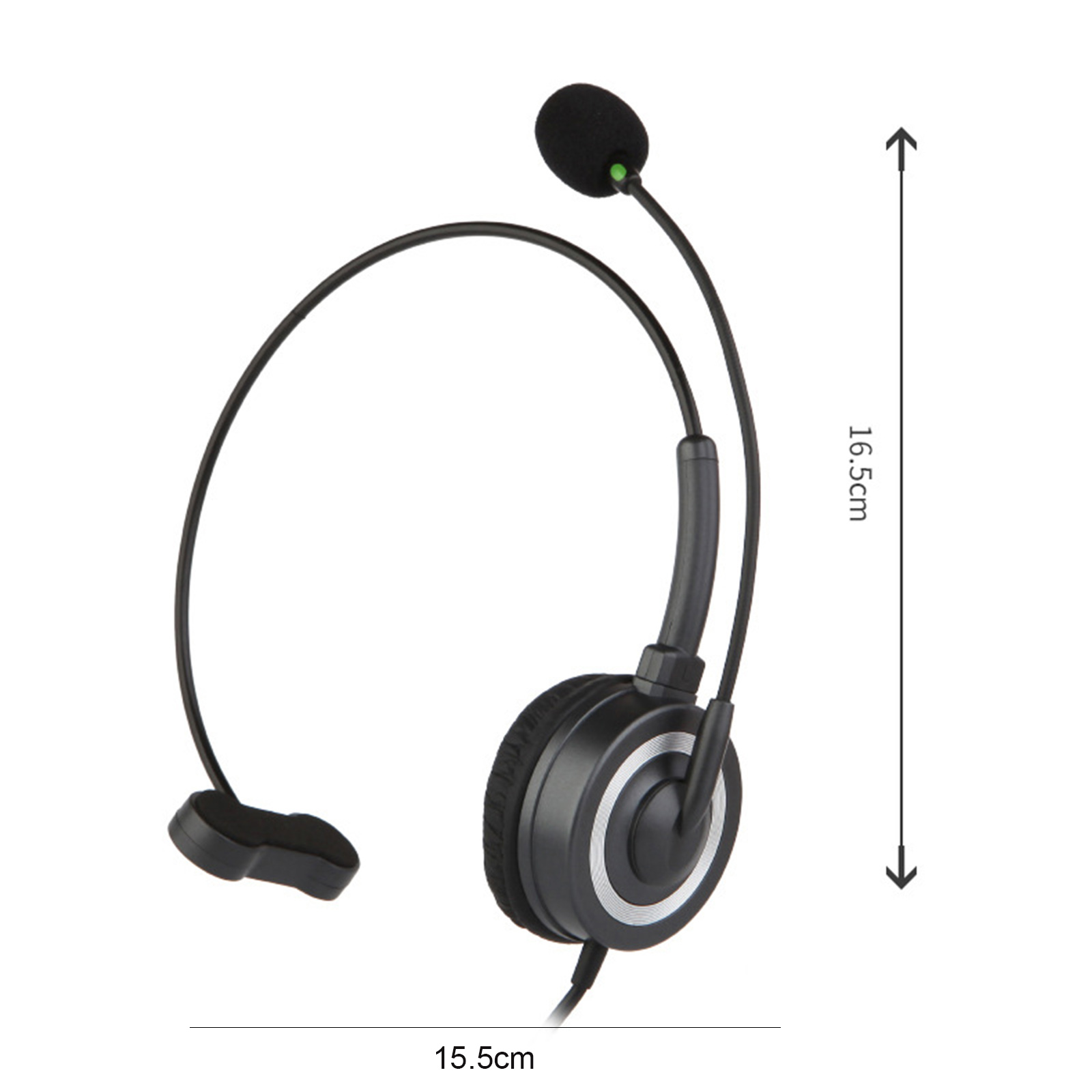 3.5mm Wired Headphone Audio Controls for School Office Classroom Call Center