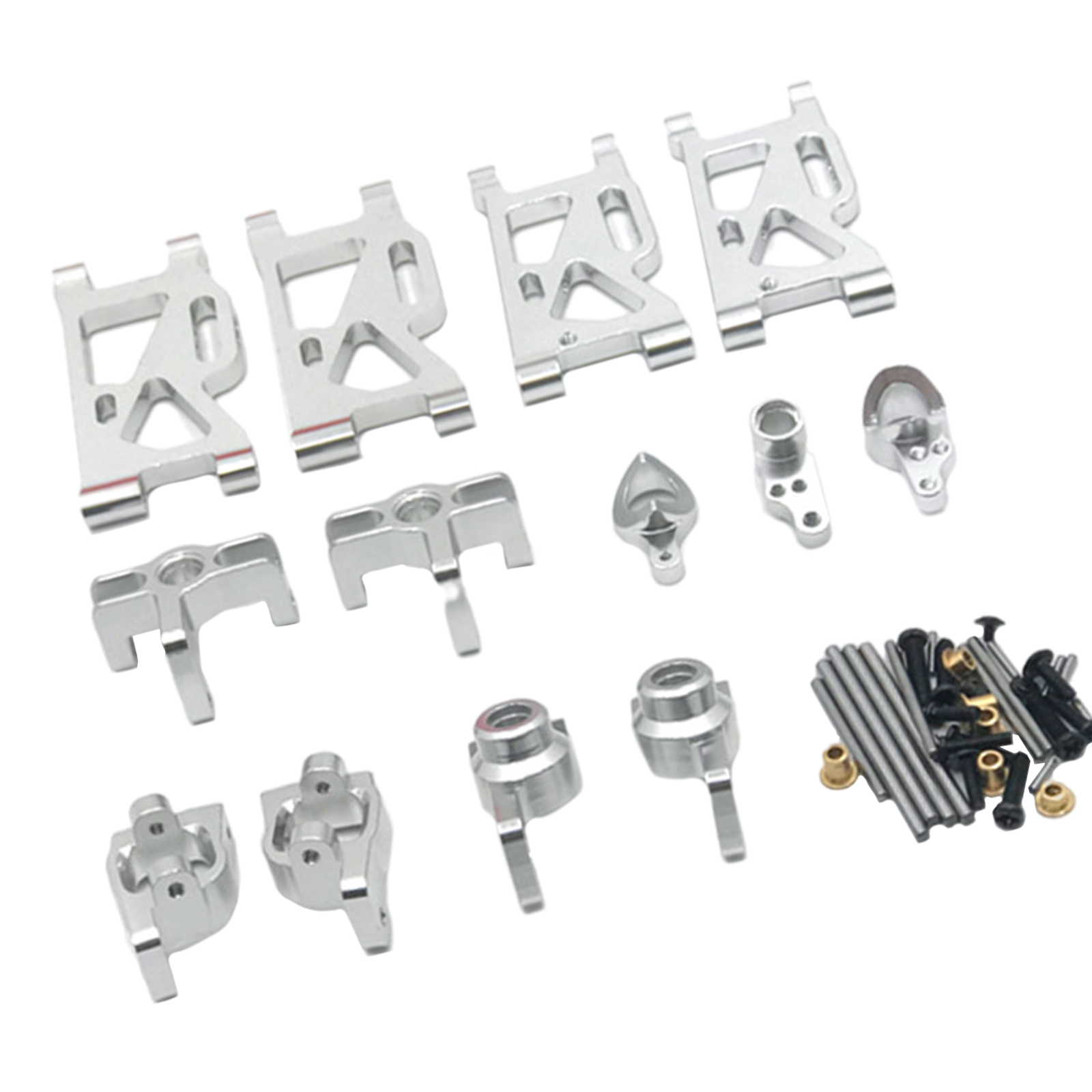 Metal RC Car Steering Kit Steering Knuckles for WLtoys 1/14 1/12 RC Buggy Truck Car Hobby Model Replacement Parts