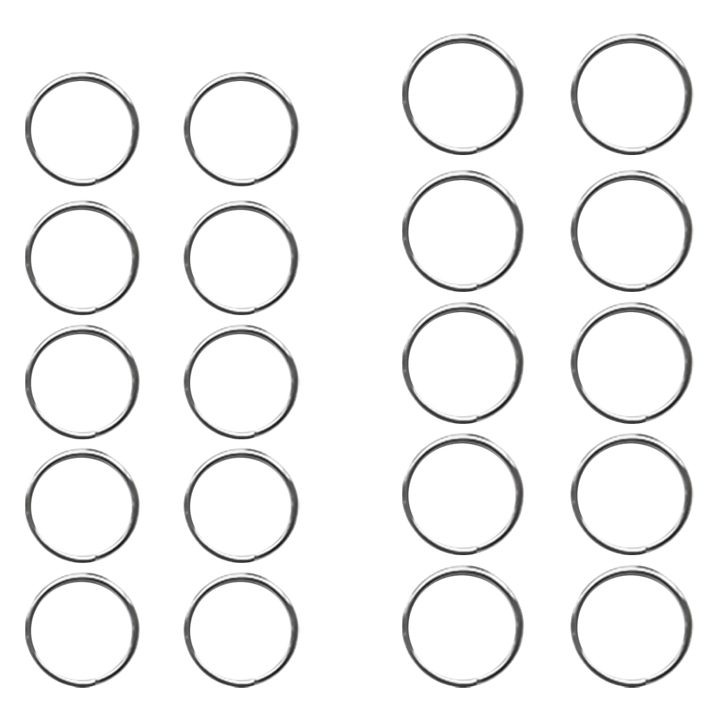 10 Pieces Scuba Diving Stainless Steel Split  for Attaching The Equipment