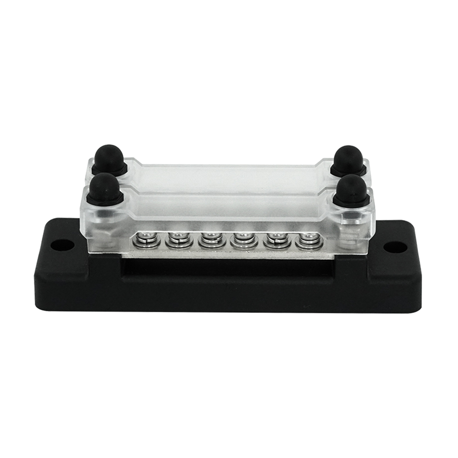 12 Terminal Bus Bar Kit Cover Dual Row Ground Distribution Block, Wire Organization, Durable
