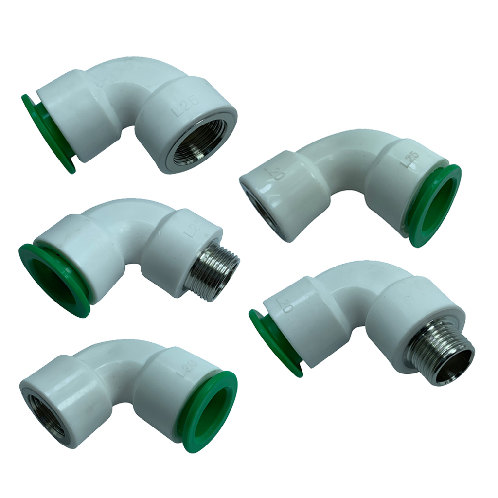 1pc PPR Tube Fittings Bending Quick Connector Plumbing Water Pipe Adapter