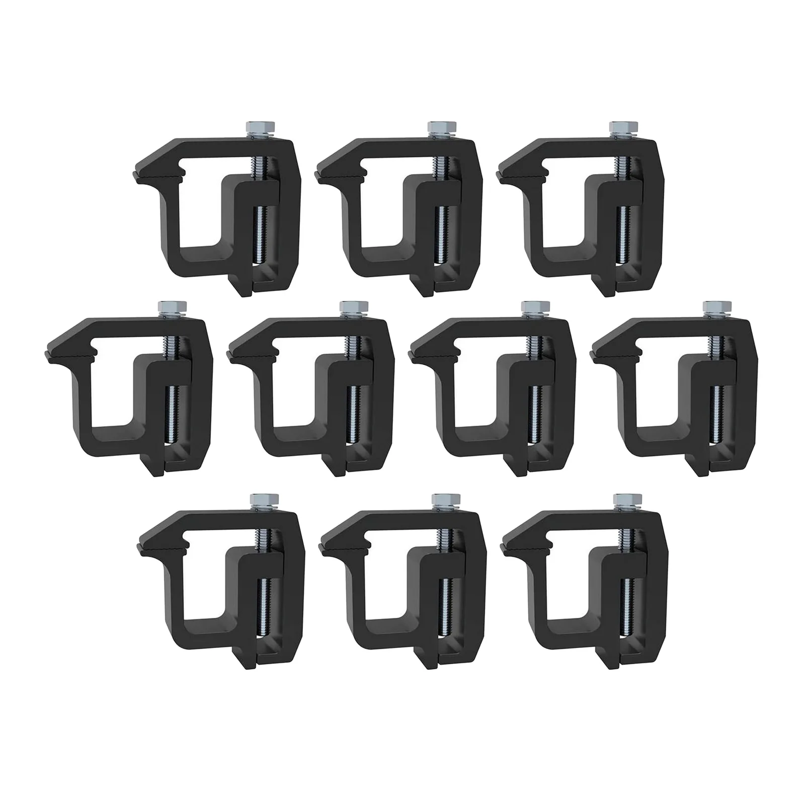 Aluminum Mounting Clamps Heavy Duty for Chevy 1500 2500 3500 and More Pick-up Truck Models Truck Bed Accessories Black