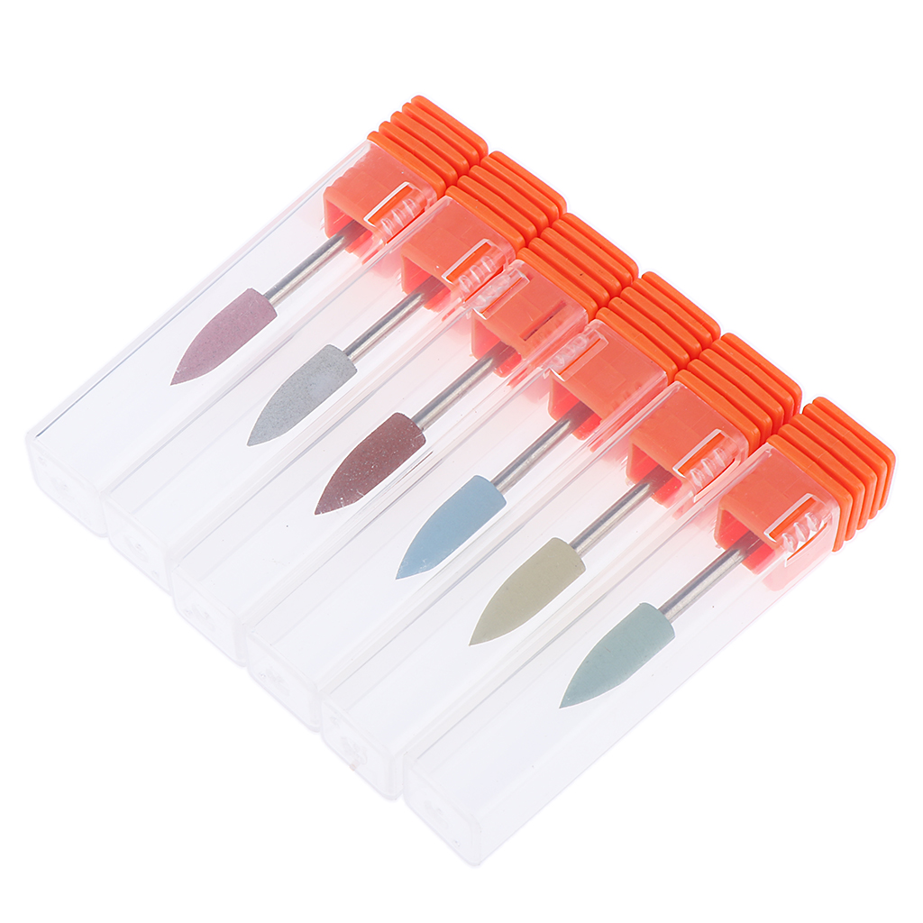 6pcs Art Grinding Silicone Ball Drill Electric Manicure Machine