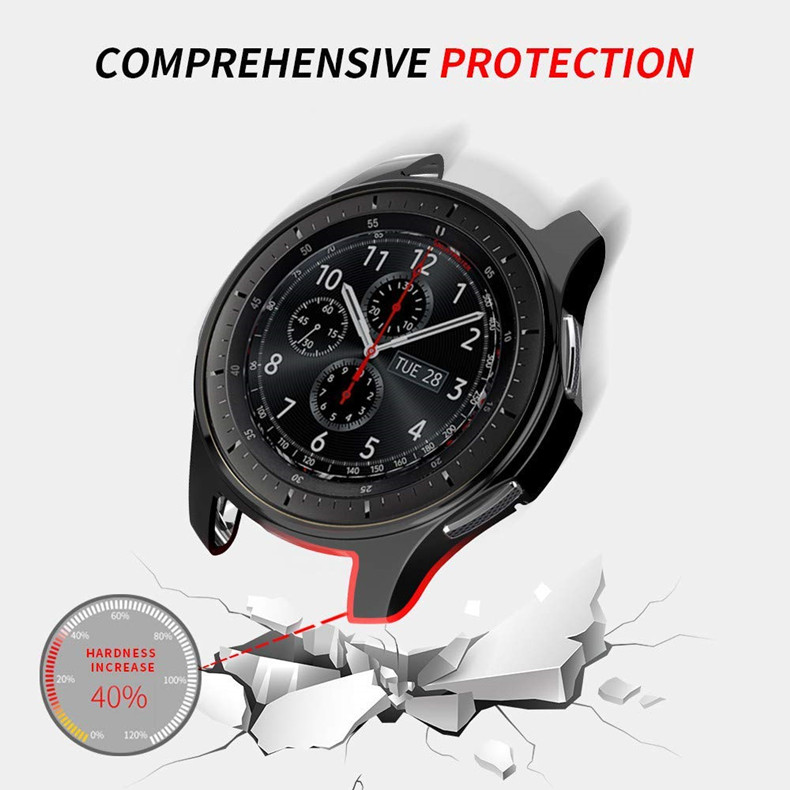 Hülle für Samsung Galaxy Watch 46 mm 42 mm TPU vergoldet Displayschutzfolie Bumper S3 42/46 mm Gear S3 Frontier Schutzhüllen – Detail 24