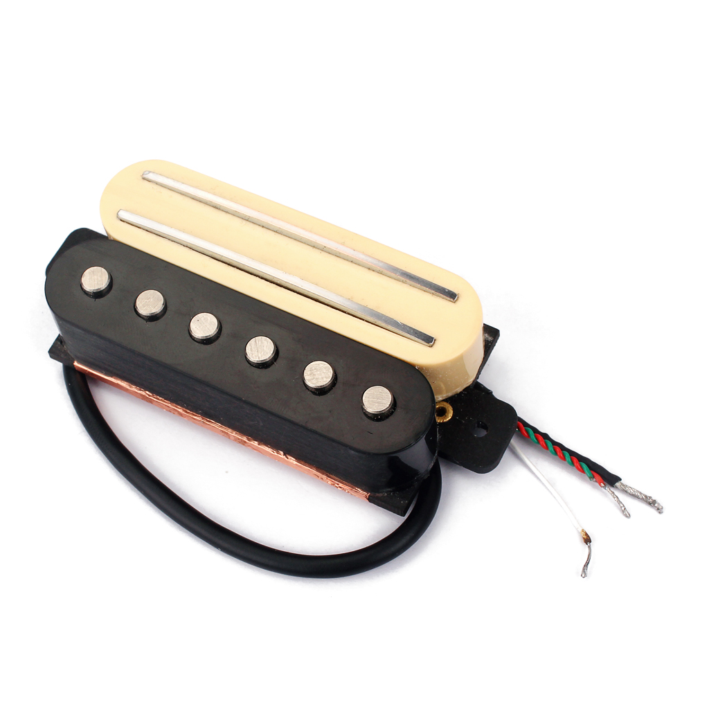 Hot Rail With Single Coil Humbucker Twin Pickup for Fender ST Electric Guitar