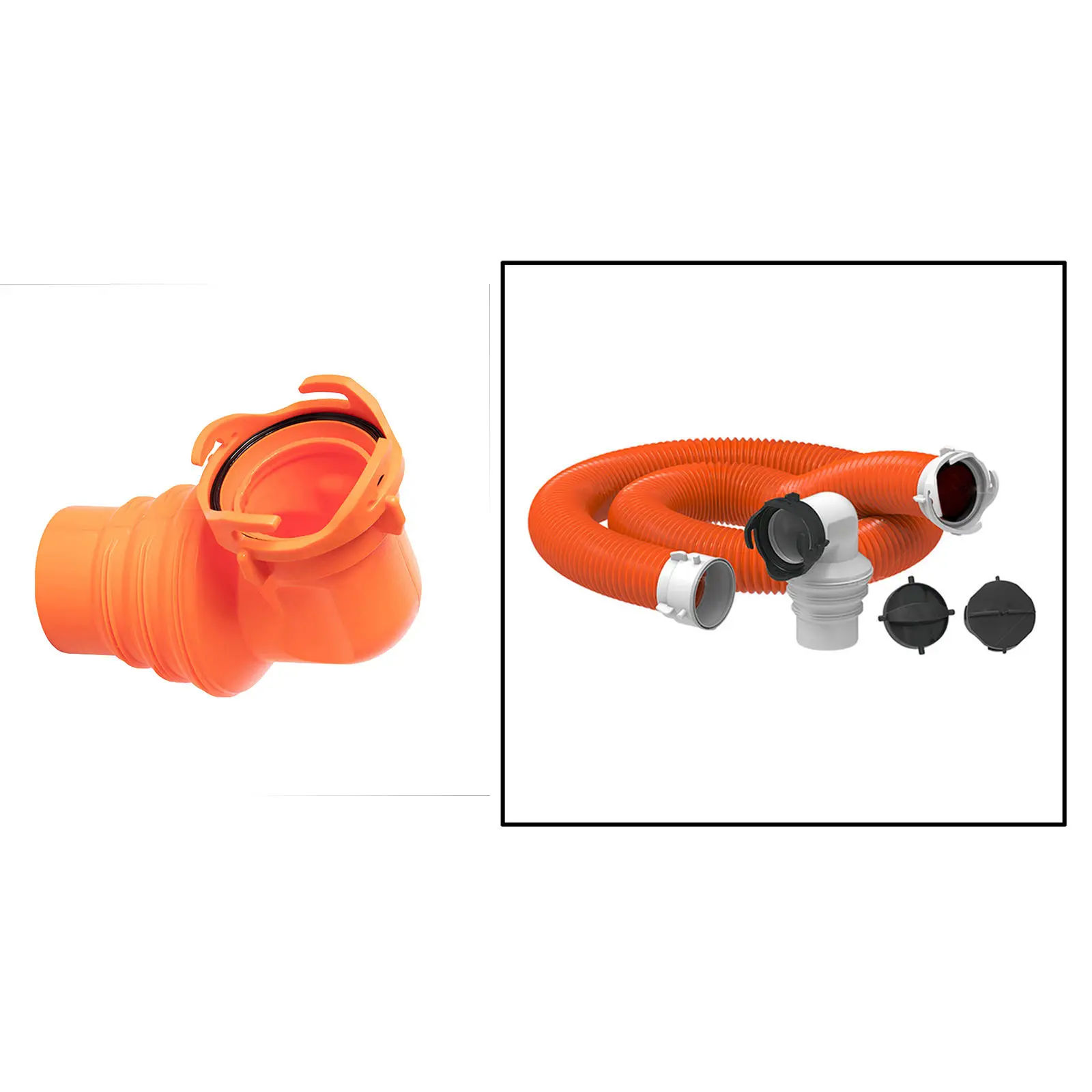 90 Degree RV Sewer Hose Swivel Elbow Fitting Adapter for 3
