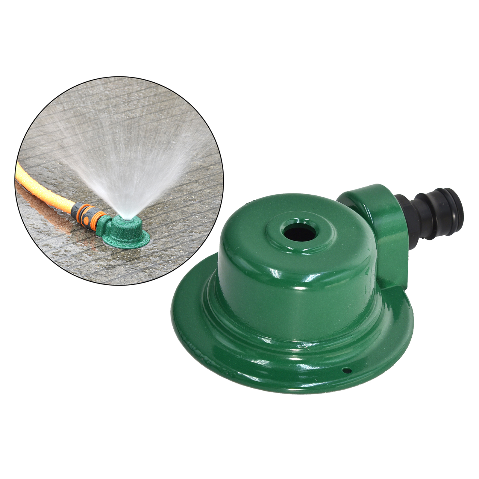 Sprinkler Zinc Alloy Lawn Watering Sprinkler Head Garden Spray Nozzle Easy Hose Connection