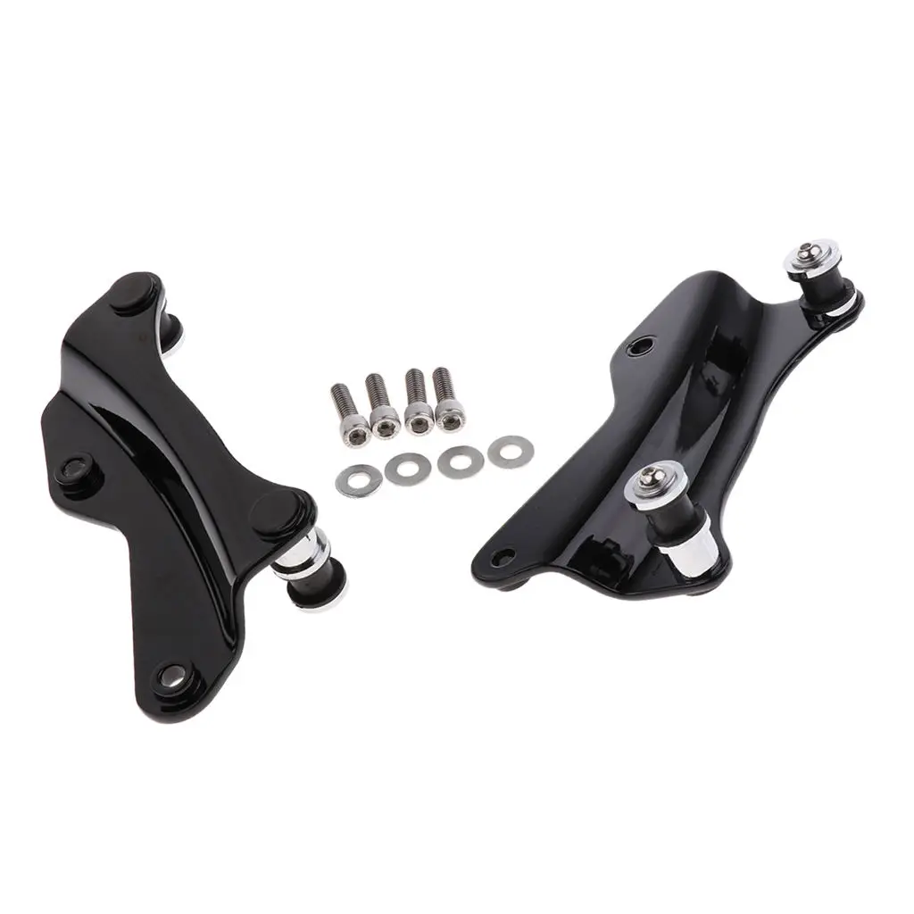 Black 4 Point Docking Hardware Kit For Harley Touring 2014 2015 2016