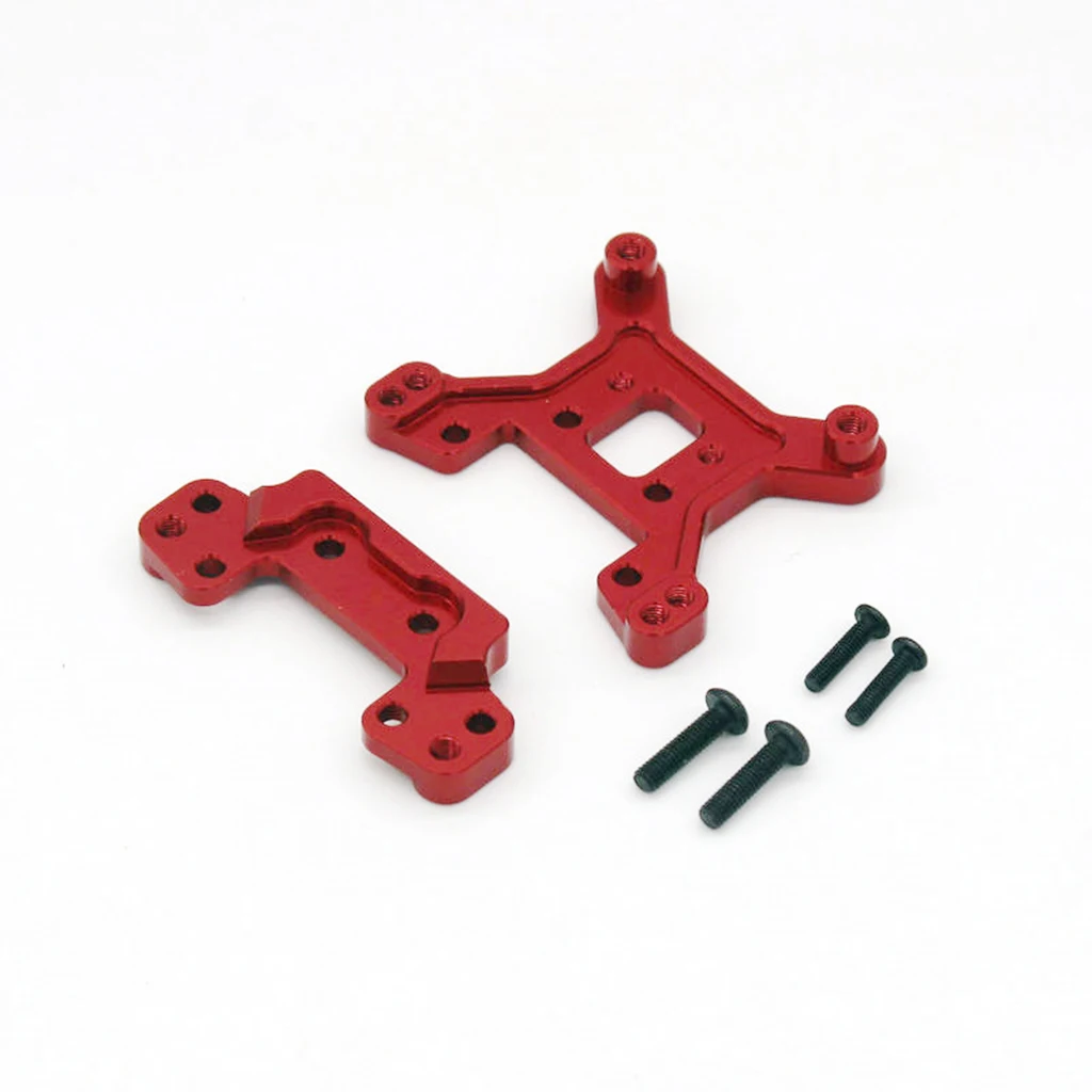 2pcs 1:12 Aluminum Alloy Front and Rear Shock Towers Bracket for Wltoys 124016 124018 Crawler Car DIY Accs