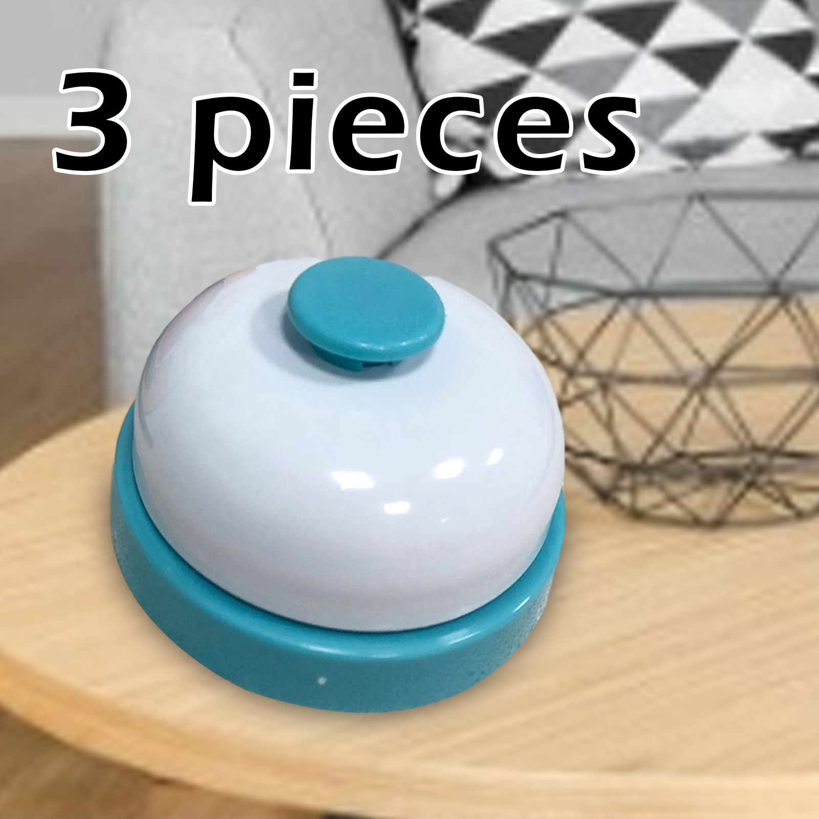 Classic Compact Metal Restaurant Service Bell Desk School Counter Bar Dinner Pet Training Call Bell No-Slip