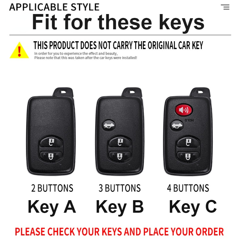 Borsa in lega di zinco per custodia portachiavi per Toyota Land Cruiser Prado 150 Camry Prius Crown Holder 6 Borsa in lega di zinco per custodia portachiavi per Toyota Land Cruiser Prado 150 Camry Prius Crown Holder - H8c053e5aa4934072aa5085315c5c45b5s