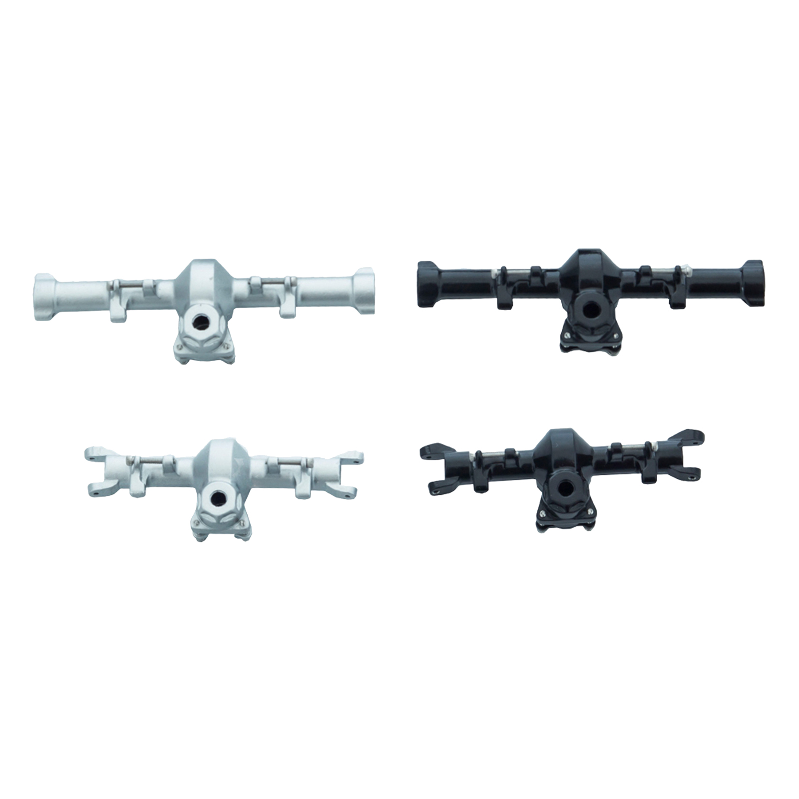 Aluminum Alloy Front and Rear Axle Housing Set for Axial SCX24 90081 1/24 RC Crawler Car Upgrades Parts Accessories