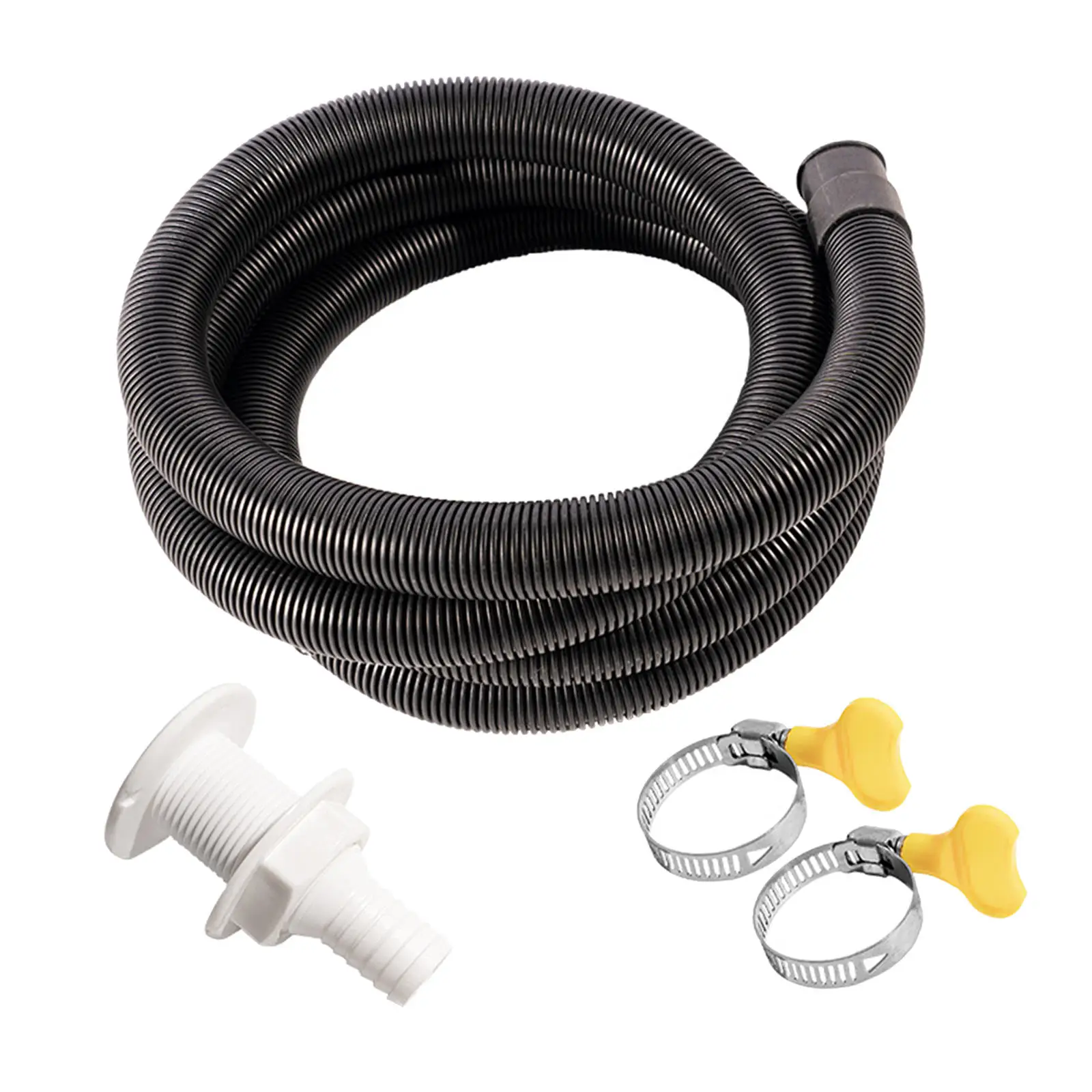 Marine Bilge Pump Plumbing Kit 6.6 FT with 2 Clamps and Thru-Hull Fitting