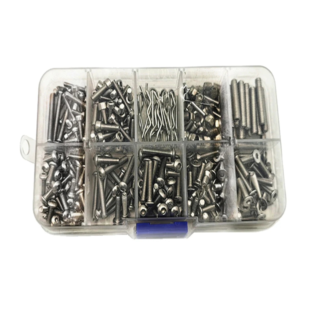 RC Crawler Screws Screw Kit Parts Sets Stainless Steel Durable For SCX-10