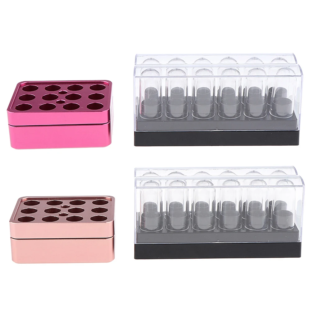 12 Cavities Lipstick DIY Mould Tools Makeup Cosmetics Refillable - 2 Sets