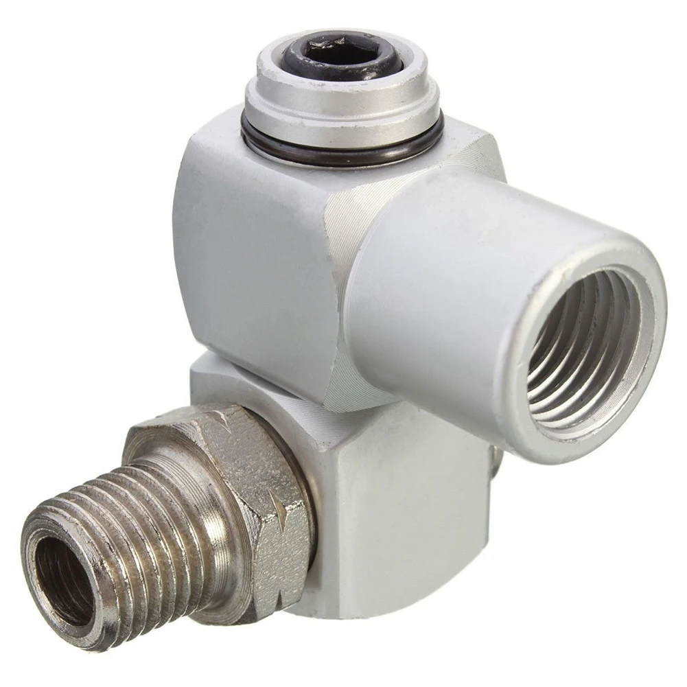 360 Swivel Air Line Connector1/4″ BSP Pneumatic Fitting Screw Joint AdjustableJH 