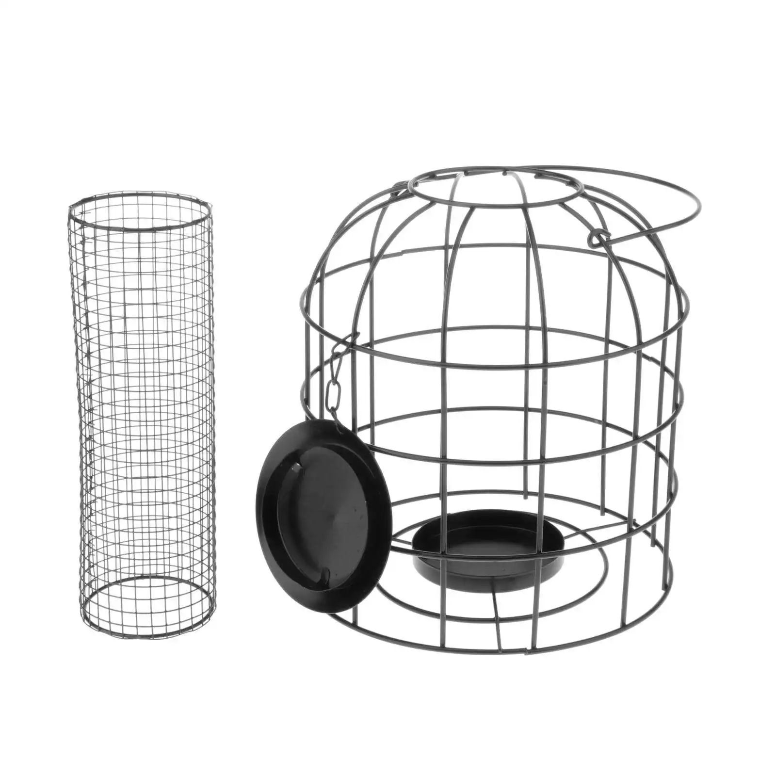 Iron Wire Squirrel Resistant Seed Nut Bird Feeder Feeding Station Cage Design Seed Container
