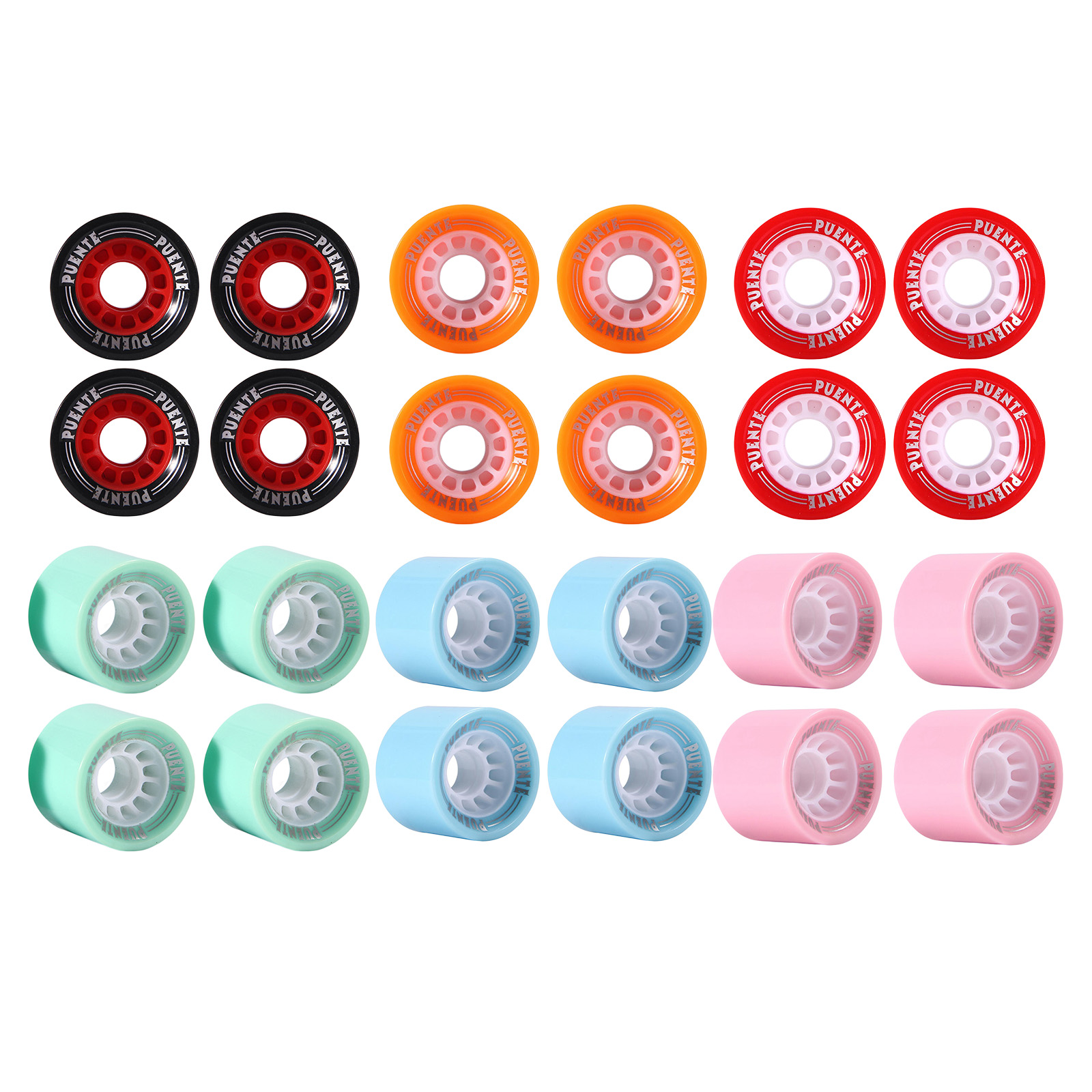 4 Pieces Skateboard Wheels 70x51mm Hardness PU Stable Quiet Smooth Anti-wear Cruising Wheel Bearings and Spacers Set