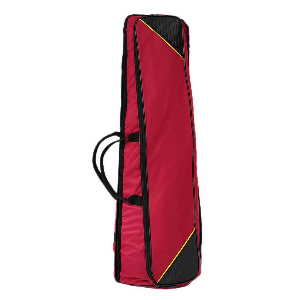 Durable Oxford Fabric Tenor Trombone Shoulder Carry Gig Bag Musical Instrument Accessory Claret Color 91cm
