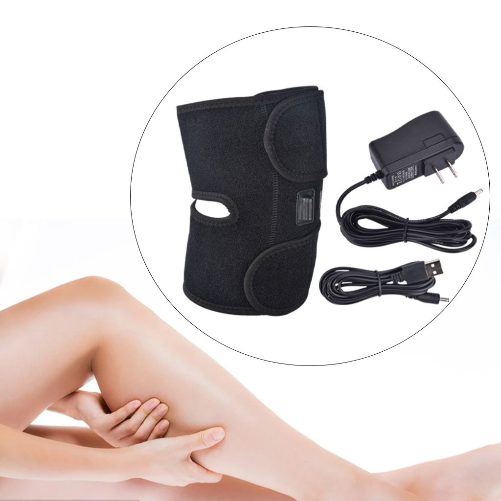 Heated Knee Brace Wrap Support Knee Heating Pad for Cramps Recovery Elderly Pain