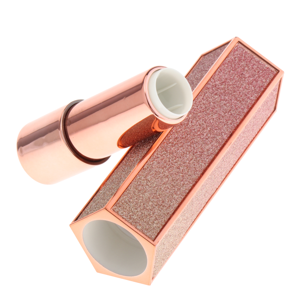 Empty Lipstick Tube Lip Balm Plastic Shiny Glittering Bottle Vial 12.1mm