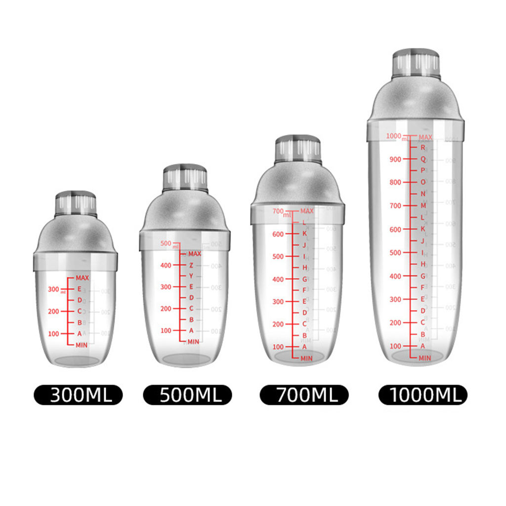 Cocktail Shaker With Measurement Wine Martini Drinks Mixer Mixing Bartender Party Shaker Tools