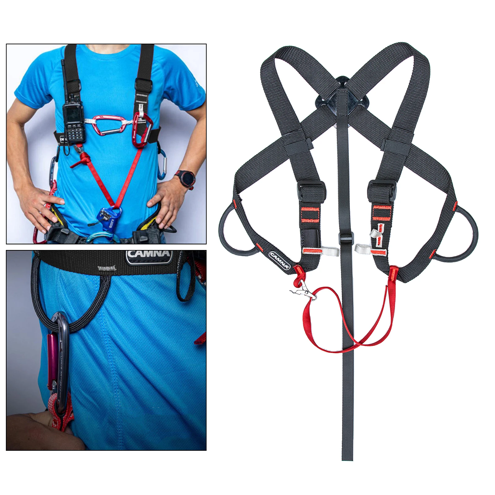Upper Body Climb Safety Harness Ascending Girdles Chest Fixed Belt Canyoning
