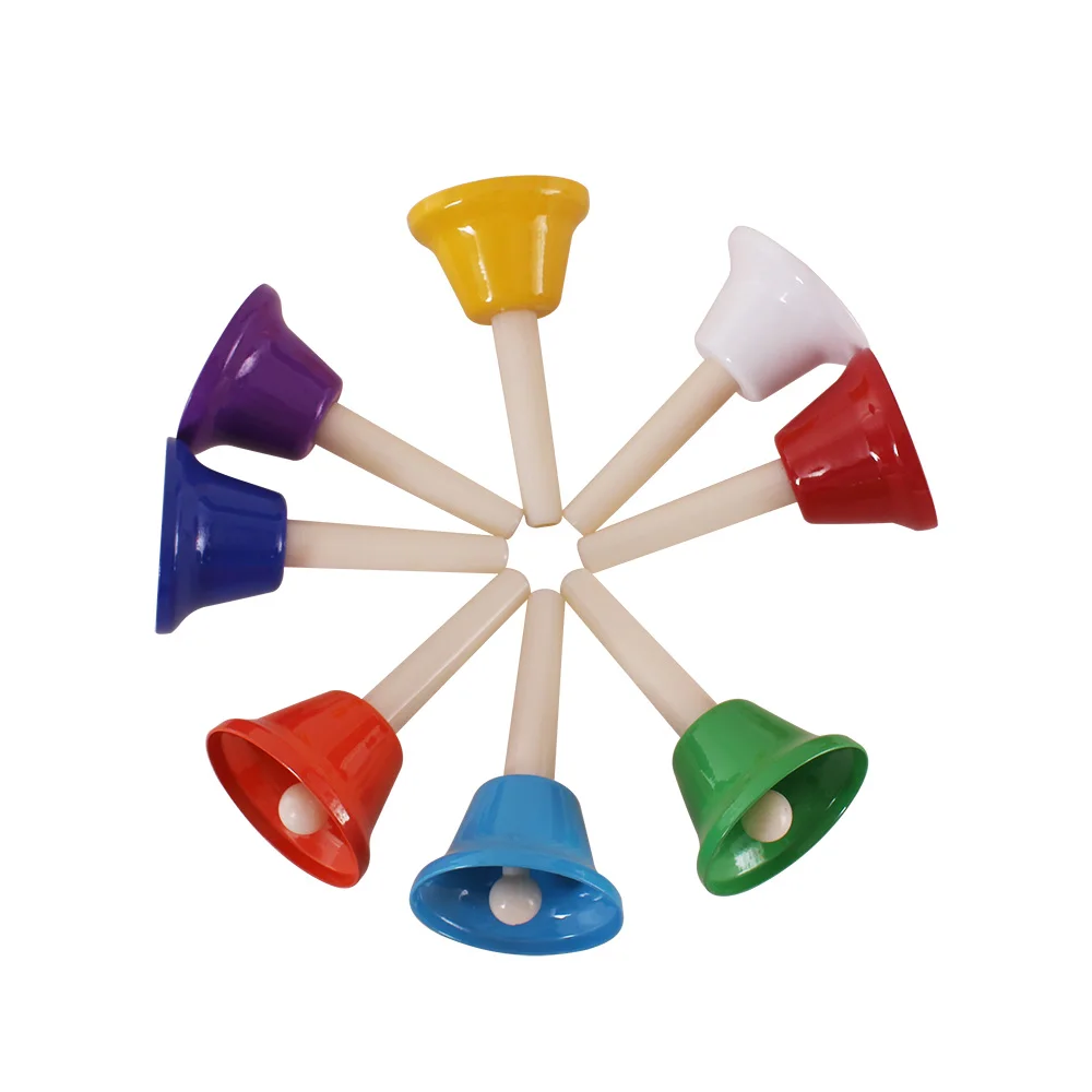 8 Tones Chromatic Diatonic Bells Enlighten Musical Toy Percussion Instrument Set