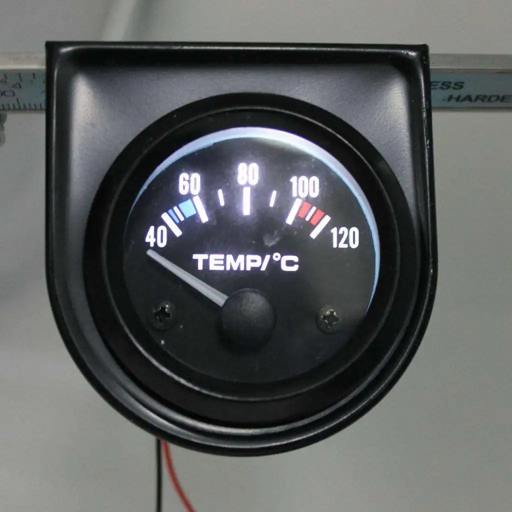 Universal 52mm Water Temperature Gauge, Digital Electronic Water Temp Gauge for 12V Car Vehicles
