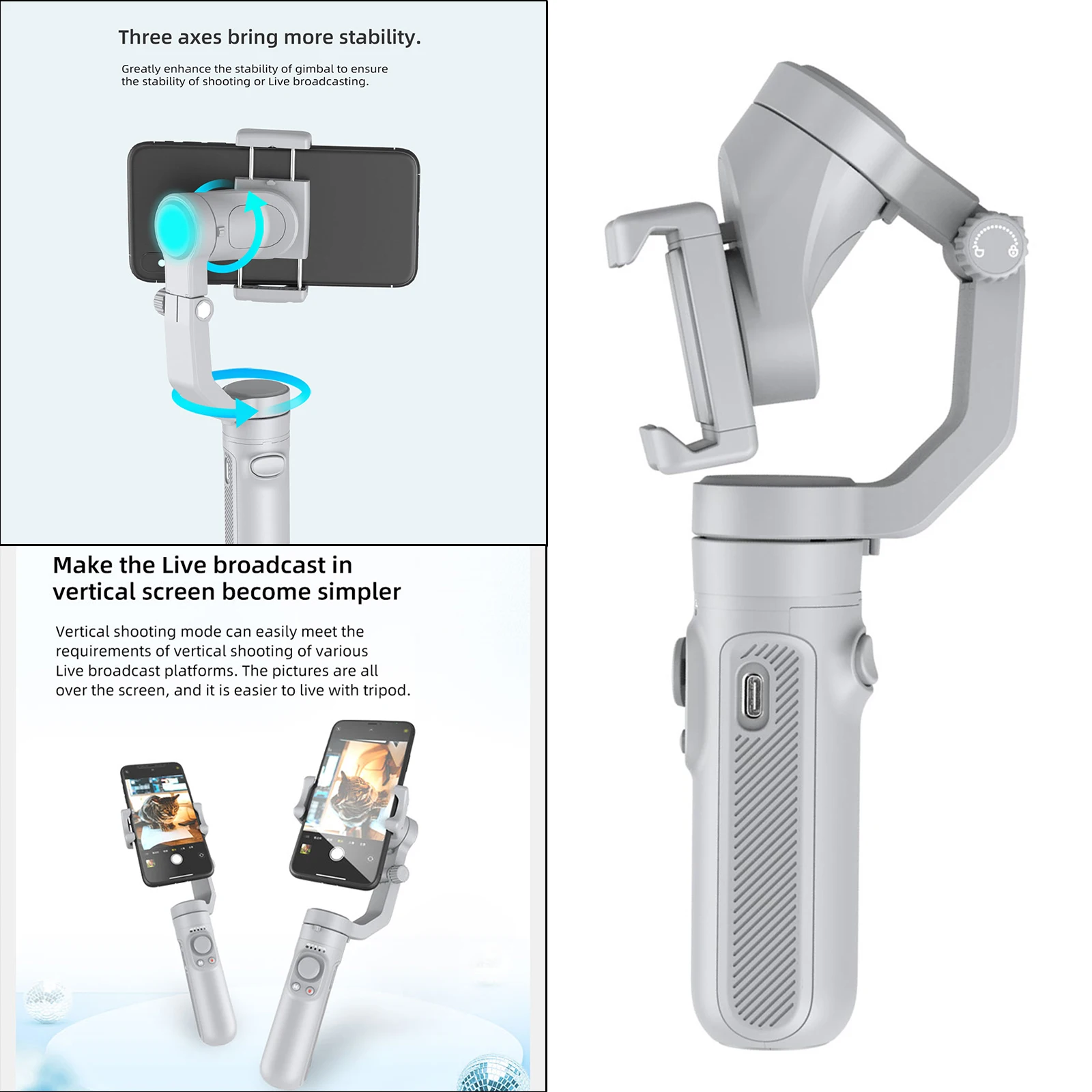 Foldable Selfie Stick Bracket Wireless Remote Shutter Compact Extendable for Phones Vlog Shooting Recording Live Broadcast Party