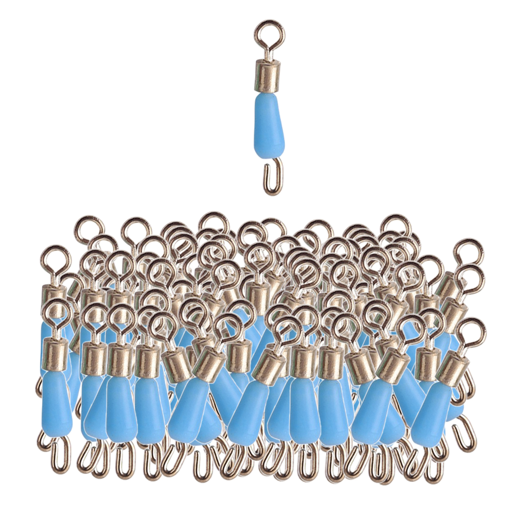 Metal Fishing Swivels Quick Change Fishing Line Connectors With Solid Rings