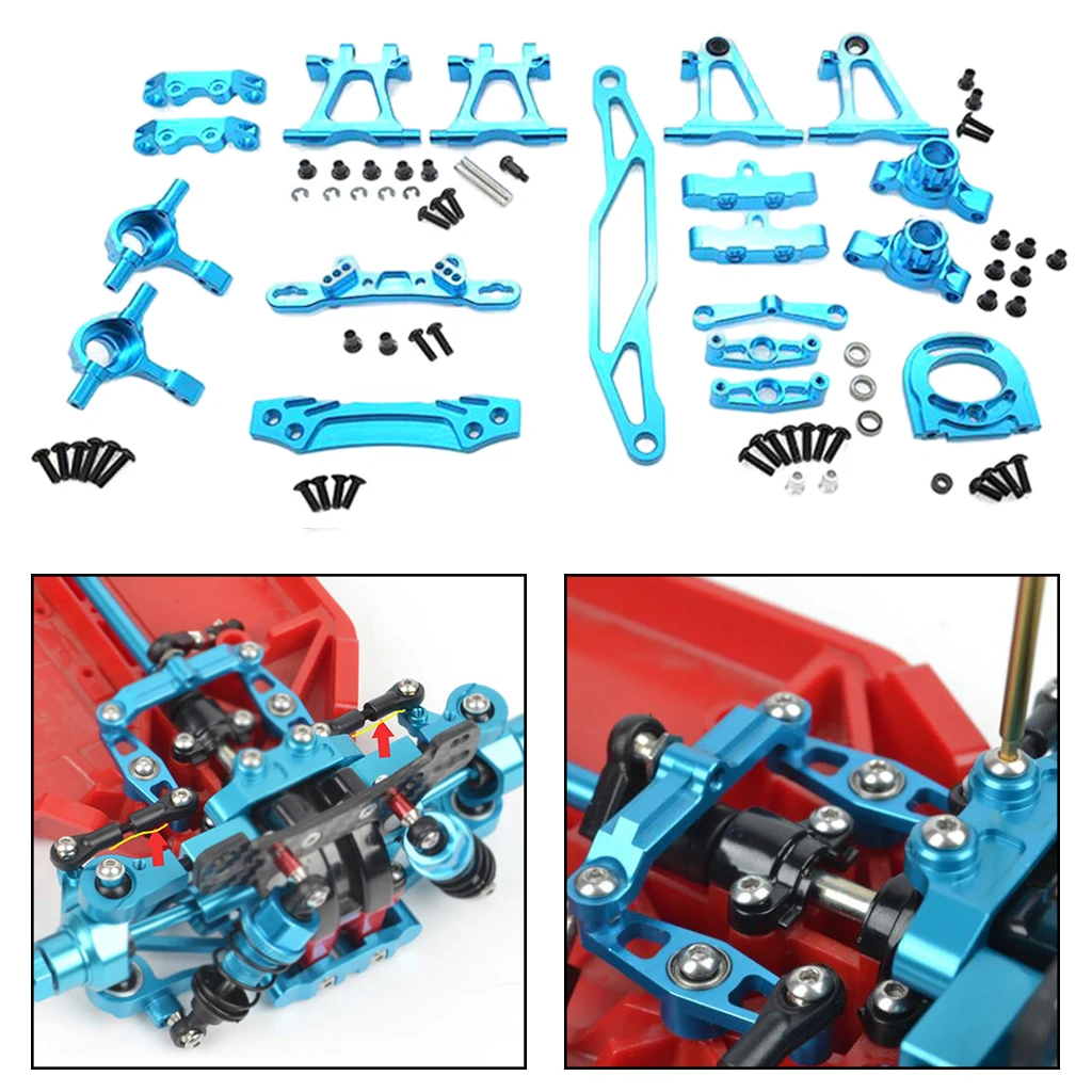 1/10 Metal RC Replacement Complete Kit Motor Seat for Tamiya TT02 Model Vehicle Car Trucks